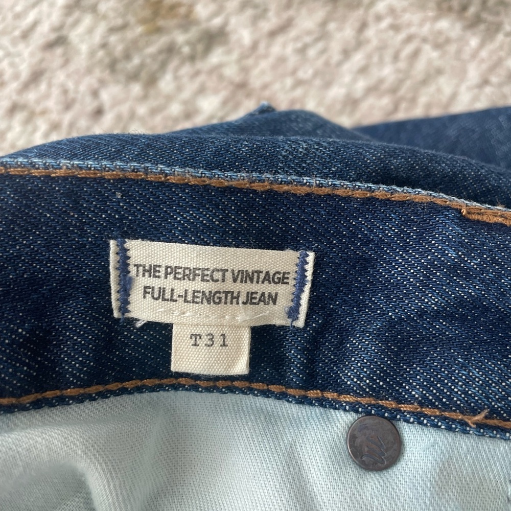 Madewell Women's Vintage Straight Leg Jeans - Blue 31T - Picture 4 of 6